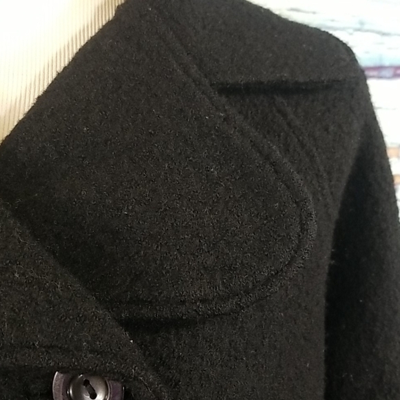 𝅺ZARA double breasted 100% wool pea coat - Picture 9 of 10